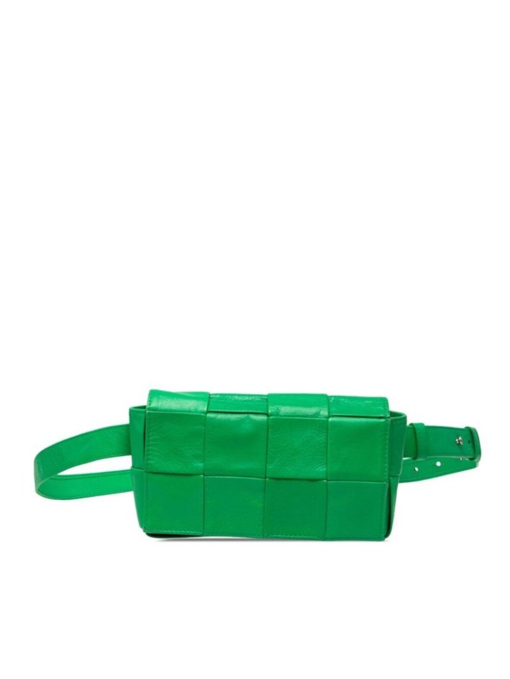 Bottega Veneta Maxi Intrecciato Cassette Waist Bag Green